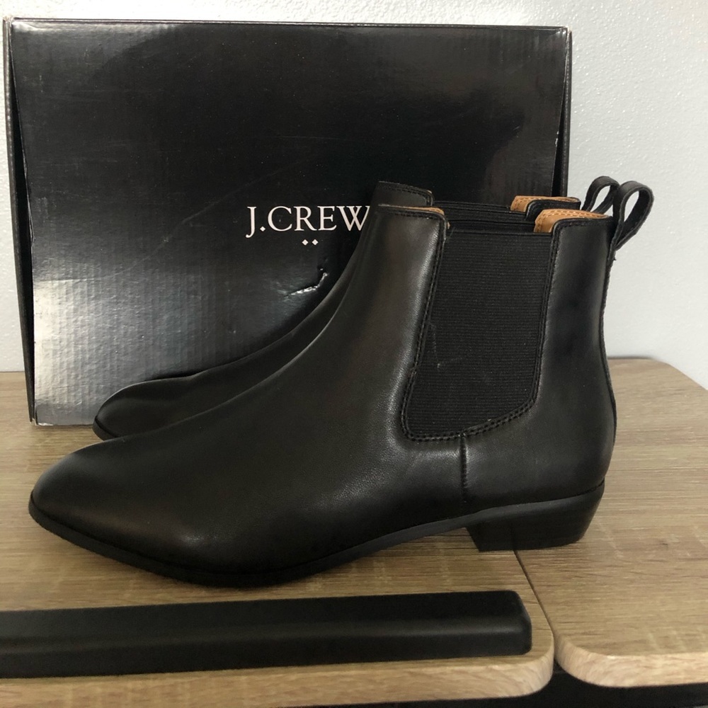 J.CREW LEATHER CHELSEA BOOTIE